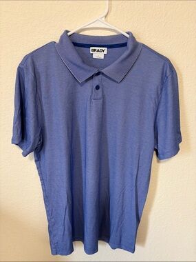 Brady by Tom Brady Men's Classic Short-Sleeve Blue Polo